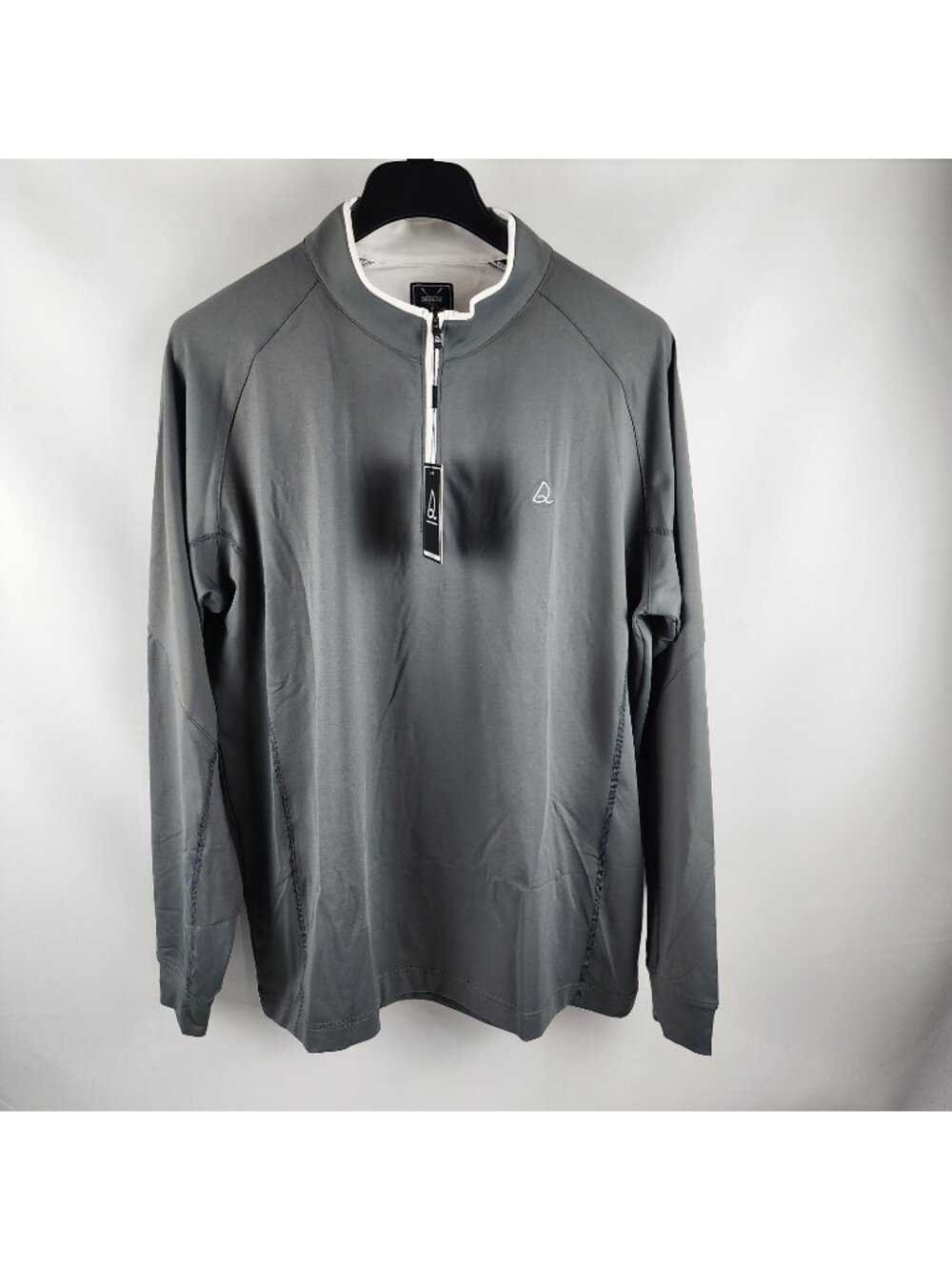 Deolax Shirt Mens XXL Gray 1/4 Zip 4 Way Stretch Performance Golf Pullover NWT
